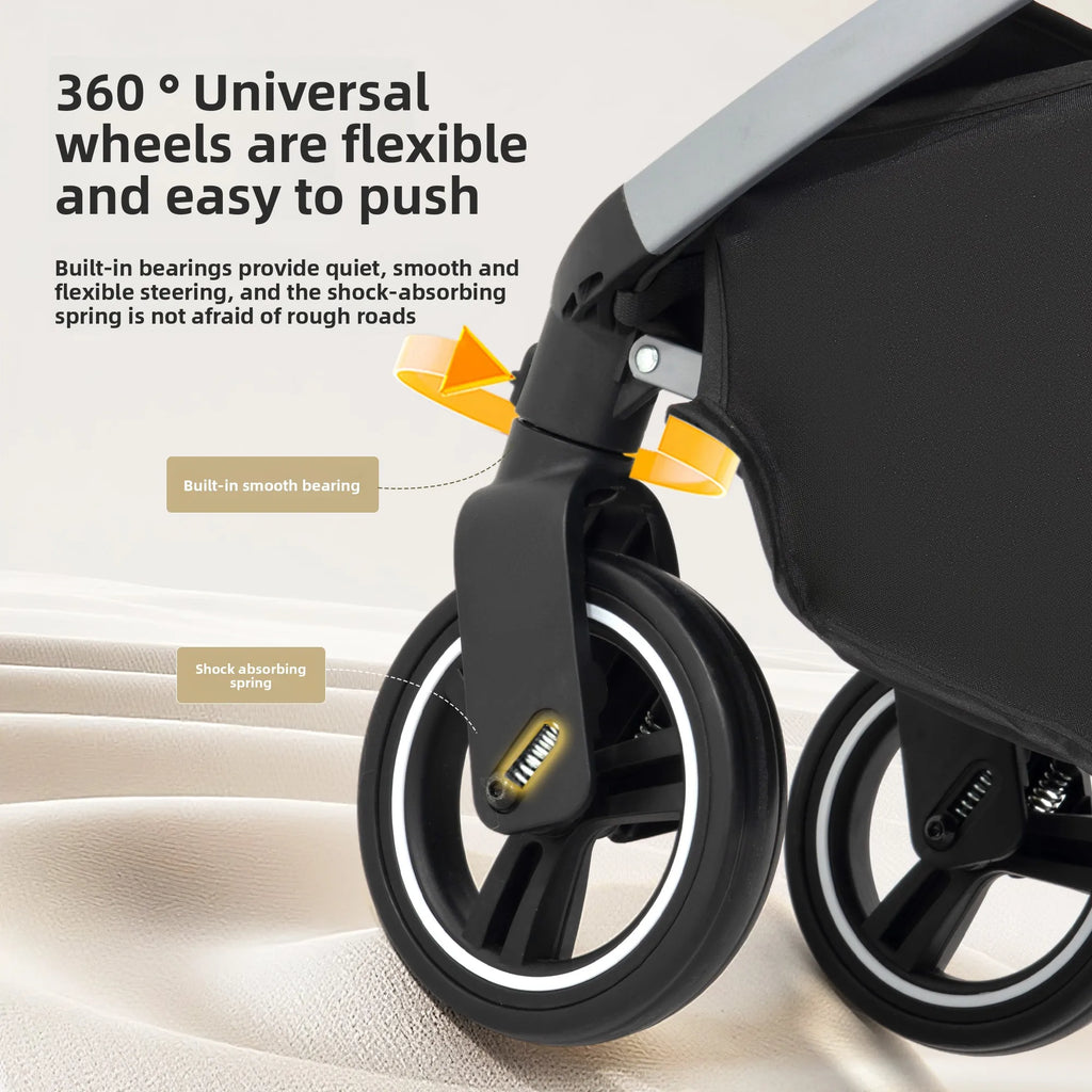 DachshundRide™ – Premium Foldable Pet Stroller for Safe & Comfortable Adventures