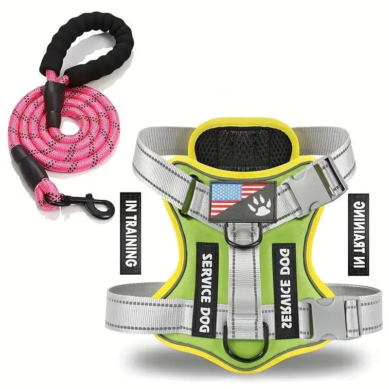 Dachshund Escape-Proof Harness Set™ | Secure No-Pull Control & Reflective Safety