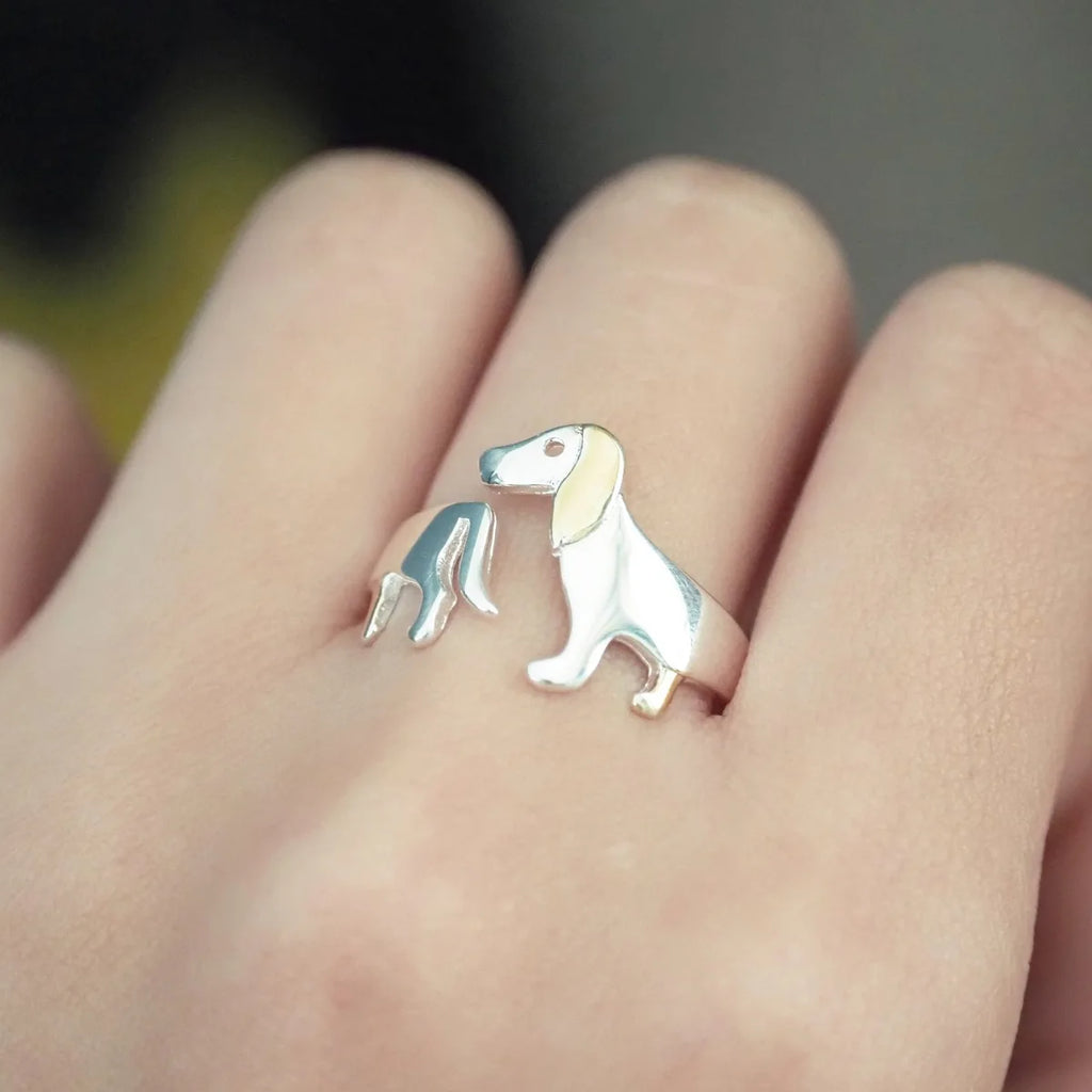 Dachshund Lover Ring™ | Adjustable Sausage Dog Statement Ring