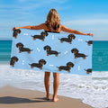 Premium Dachshund “Comfort Quick-Dry” Beach Towel – Ultra Soft Microfiber, Sand-Free, Lightweight Pool & Travel Towel for Dog Lovers  descrizione: