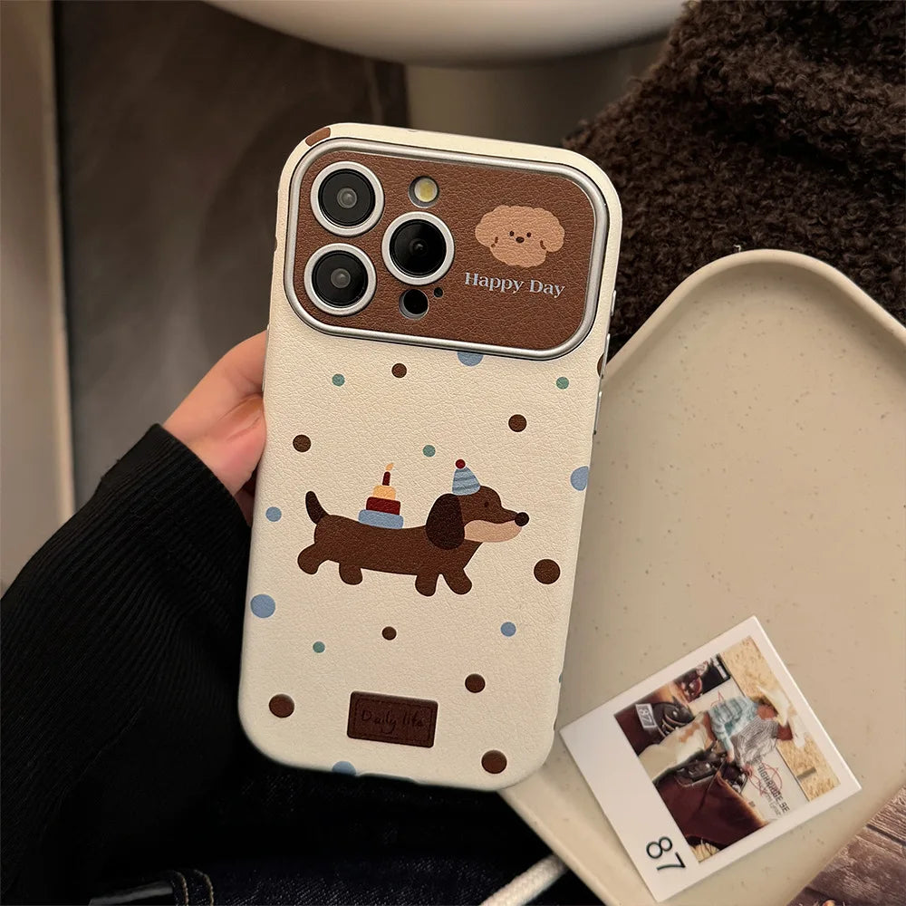 Dachshund iPhone Case with Strap – Shockproof Protective Cover for Dachshund Lovers