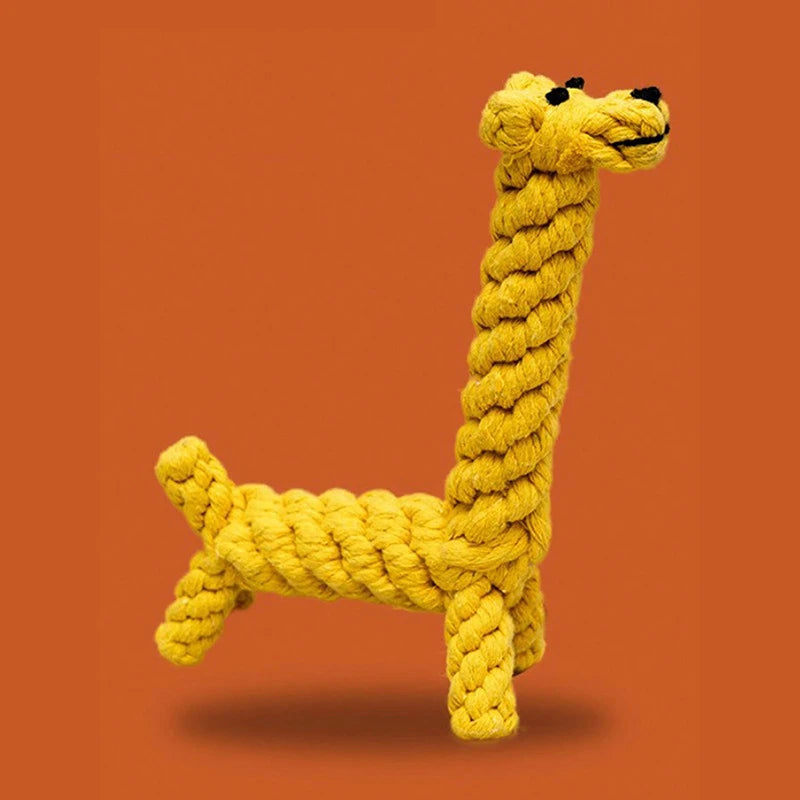 Dachshund Rope Chew Toy – Tough Cotton Tug Toy for Healthy Teeth