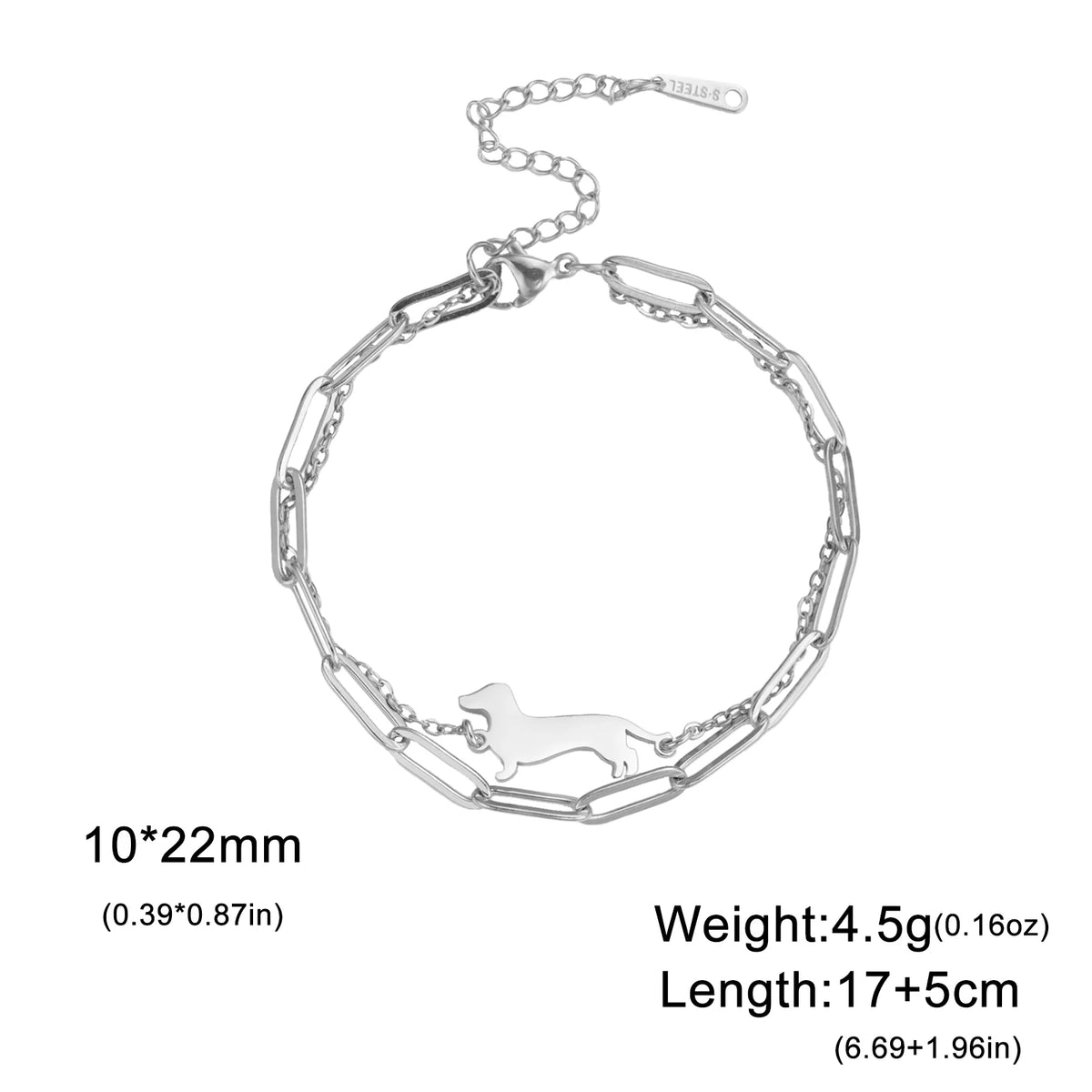 Dachshund Forever Bracelet™ – Elegant Stainless Steel Bracelet for Sausage Dog Lovers
