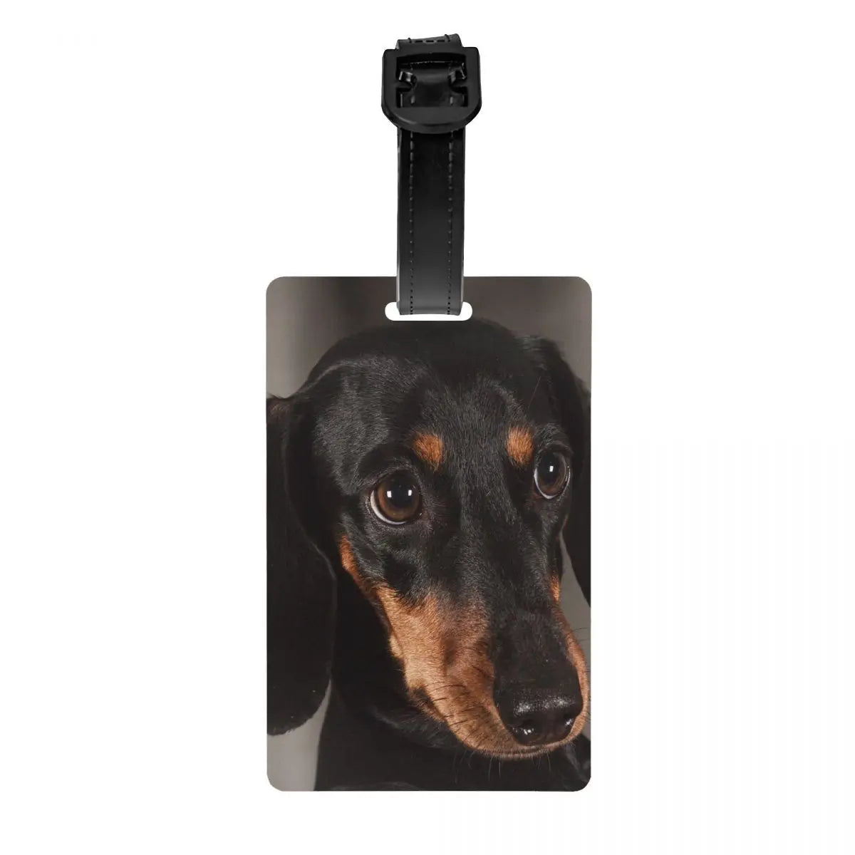 Personalized Dachshund Luggage Tag – Custom Travel ID Tag for Suitcases, Backpacks & Carry-On Bags
