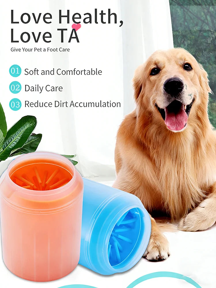 Dachshund Paw Cleaner Cup™ | Clean Paws in Seconds, No Mess at Home