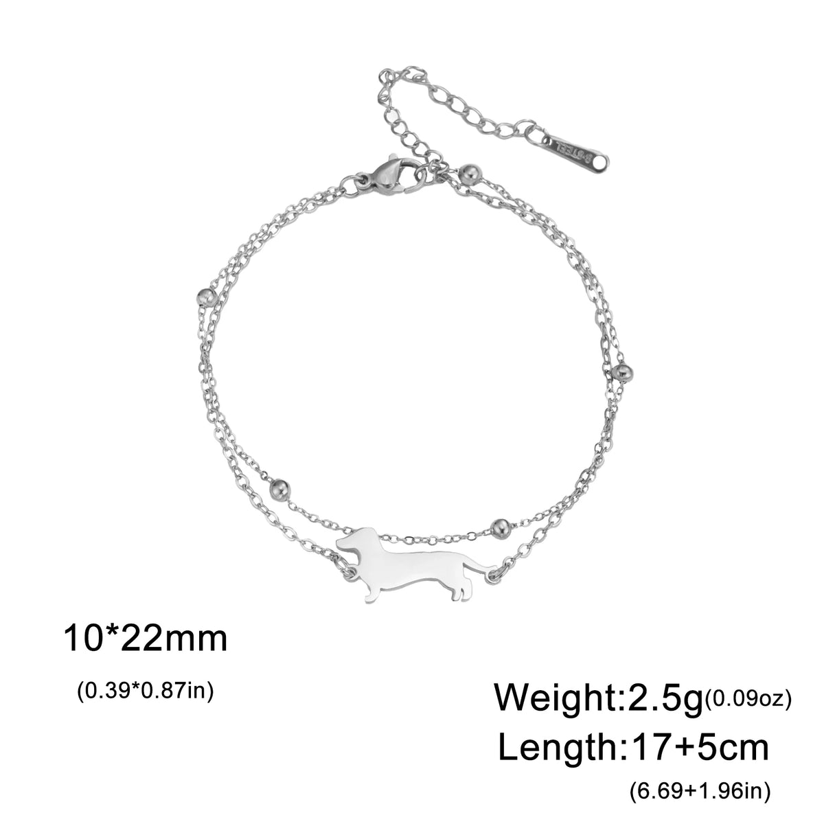 Dachshund Forever Bracelet™ – Elegant Stainless Steel Bracelet for Sausage Dog Lovers