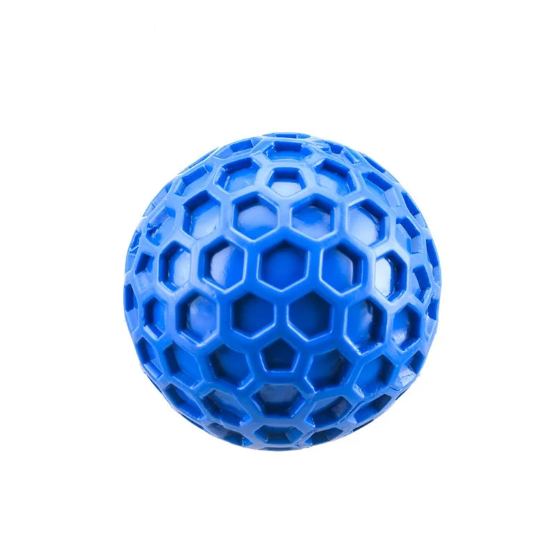 HexaChew™ for Dachshunds – Indestructible Natural Rubber Squeaky Chew Ball for Dental Health