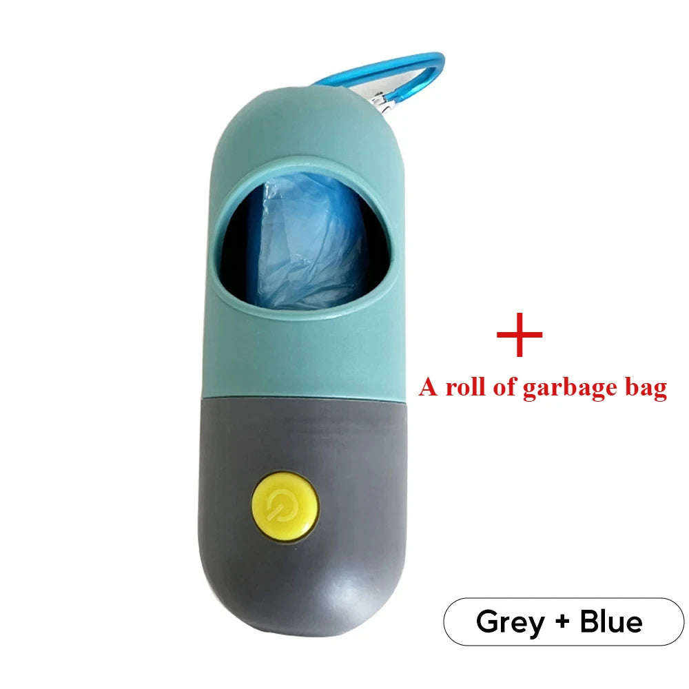 LED Poop Bag Dispenser for Dachshunds | Portable Waste Bag Holder with Built-in Light