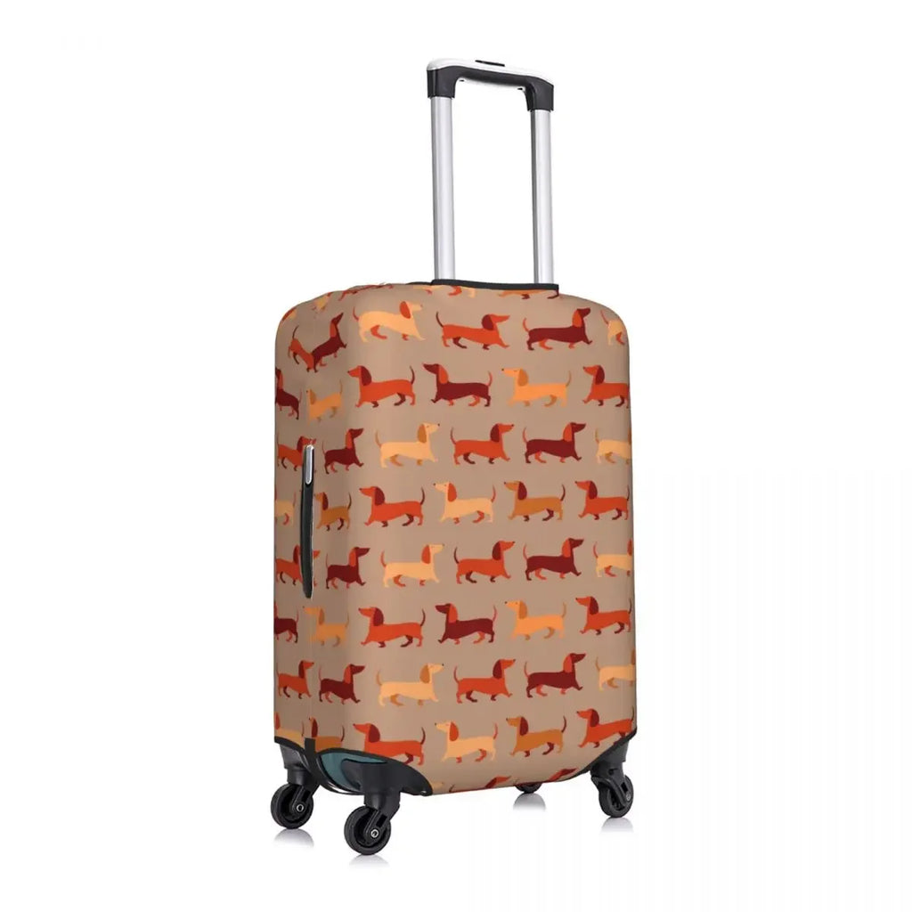 Dachshund Adventure™ Suitcase Cover – Travel the World with Your Favorite Breed