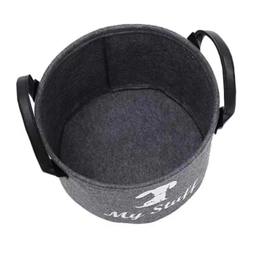 Dachshund Toy Storage Basket – Stylish Felt Organizer for Toys, Blankets & Everyday Essentials