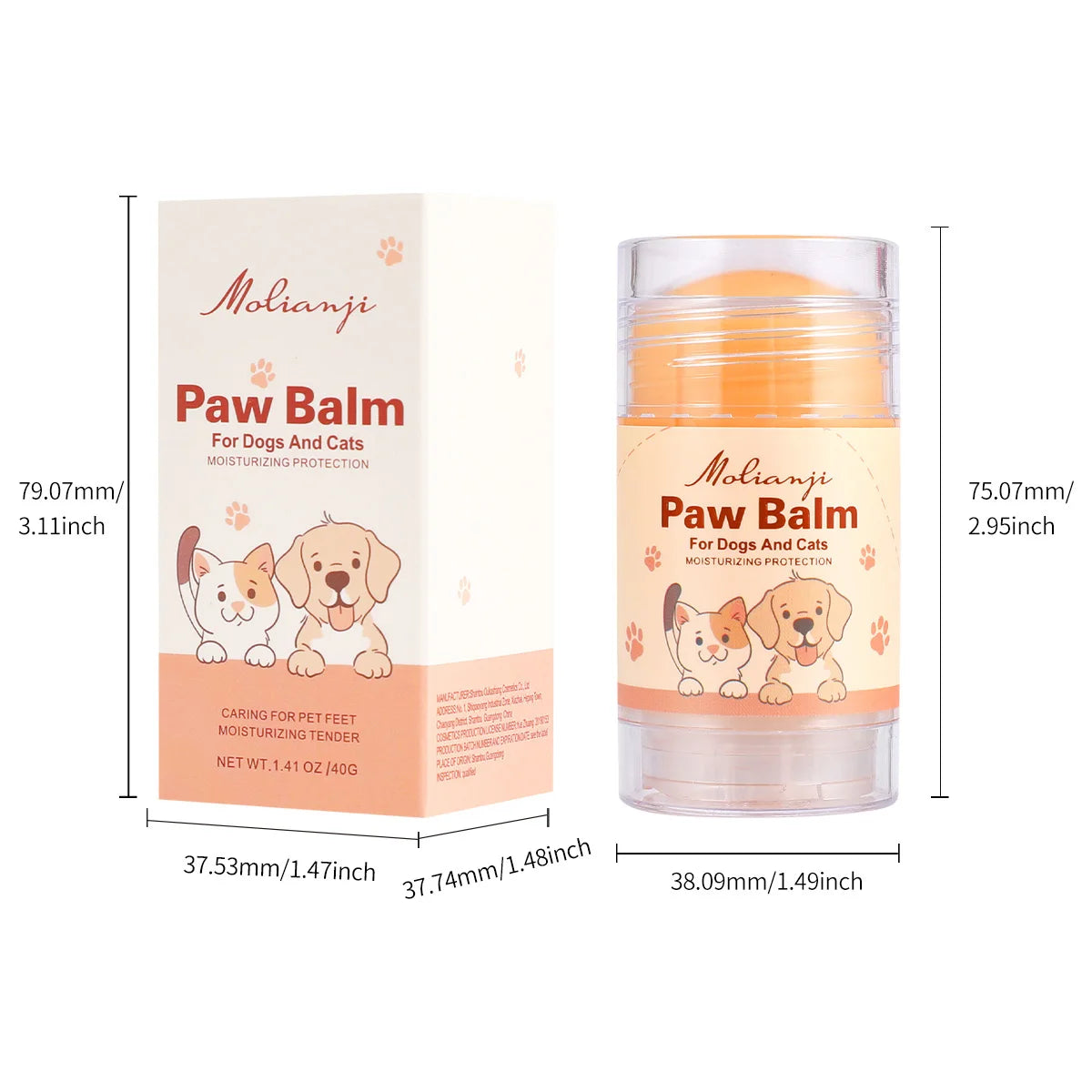 Dachshund Paw & Nose Balm™ – Deep Moisturizing Protection for Soft Paws and Healthy Noses