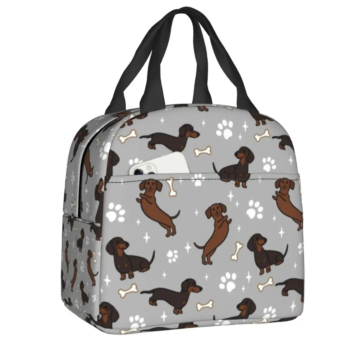 DoxieLunch™ Insulated Lunch Tote – The Perfect Lunch Bag for Dachshund Lovers