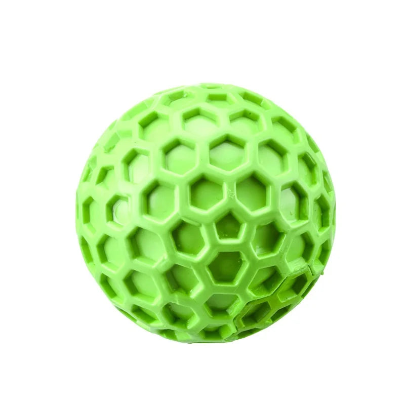 HexaChew™ for Dachshunds – Indestructible Natural Rubber Squeaky Chew Ball for Dental Health