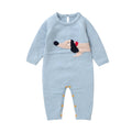 Dachshund Baby Romper – Soft Knitted Long Sleeve Outfit for Little Sausage Dog Lovers