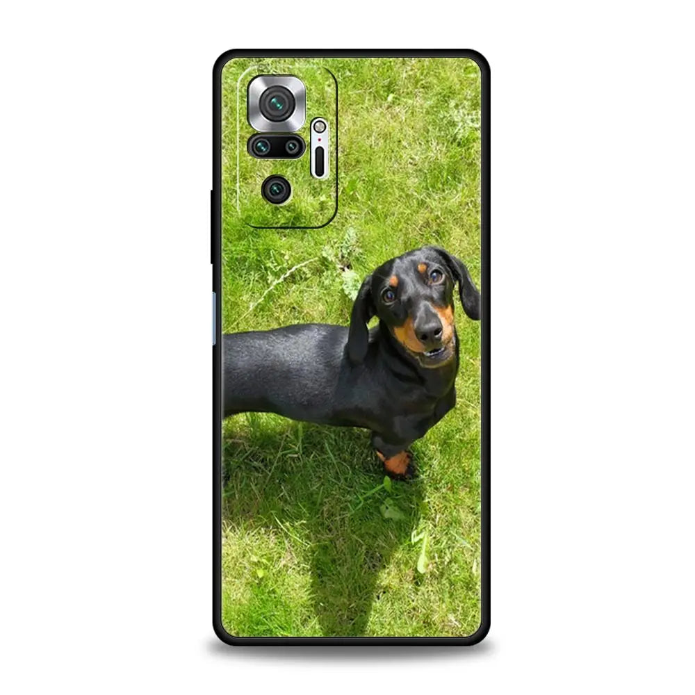 Dachshund Silhouette Xiaomi Case – Premium Shockproof Cover for Sausage Dog Lovers