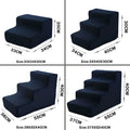 Orthopedic Dog Stairs for Dachshunds – Soft Foam Pet Steps for Bed & Couch (2, 3 & 4 Steps)