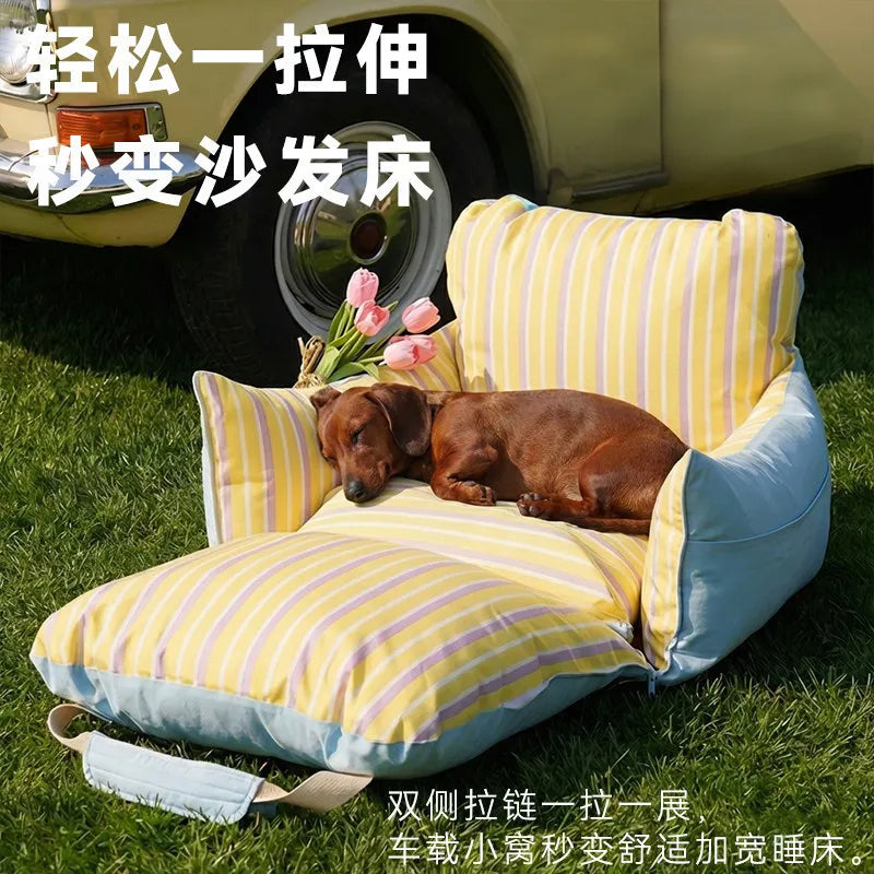 DachshundNest™ – Cozy Travel Car Seat & Carrier for Safe and Comfortable Adventures