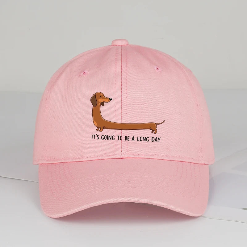 Dachshund “Long Day” Dad Cap™ | Adjustable Casual Unisex Baseball Hat