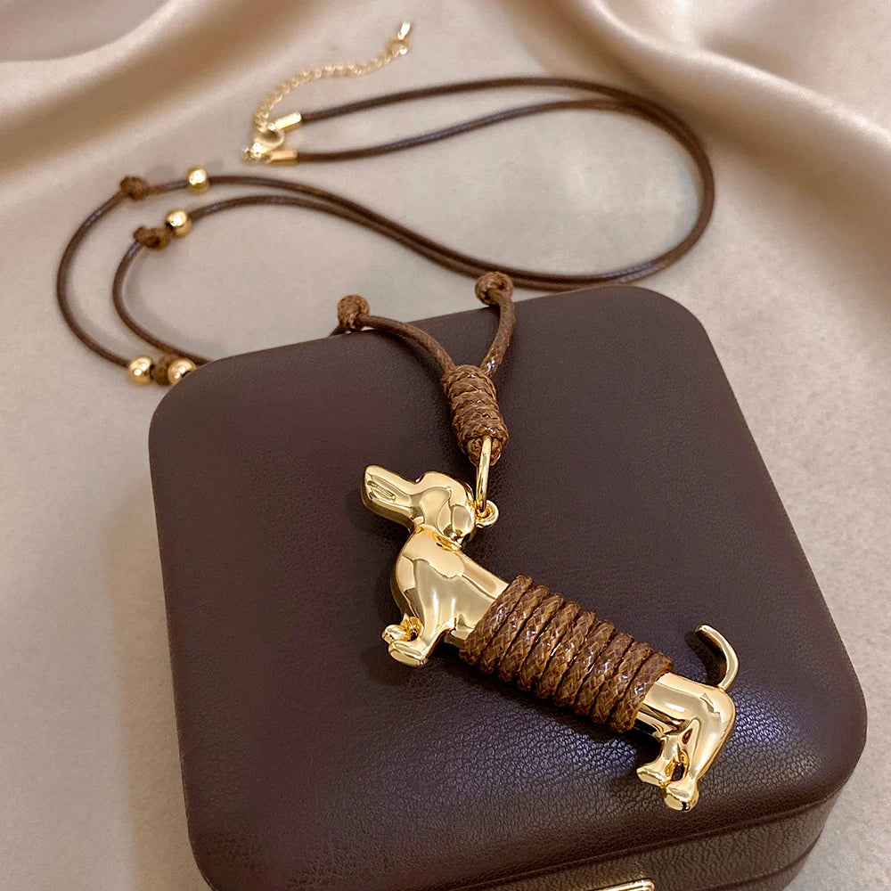 Dachshund Love Necklace™ – Elegant Sausage Dog Pendant for True Dachshund Lovers