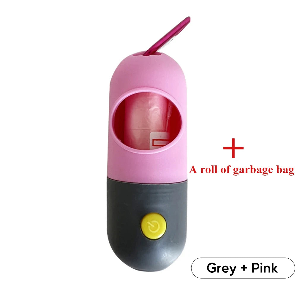 LED Poop Bag Dispenser for Dachshunds | Portable Waste Bag Holder with Built-in Light