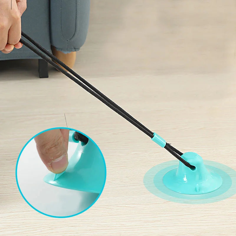 Interactive Suction Cup Toy for Dachshunds – Treat Dispensing Rubber Tug Toy with Squeaky Ball for Mental Stimulation