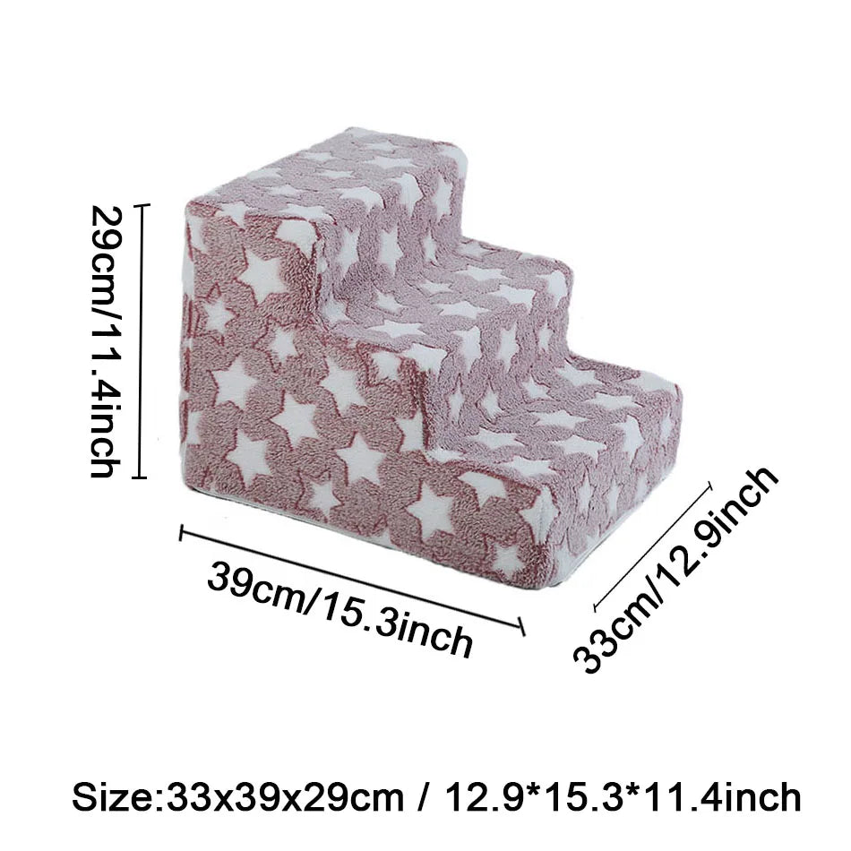 Orthopedic Foam Dog Stairs for Dachshunds | Soft Pet Steps for Beds, Sofas & Easy Joint Support