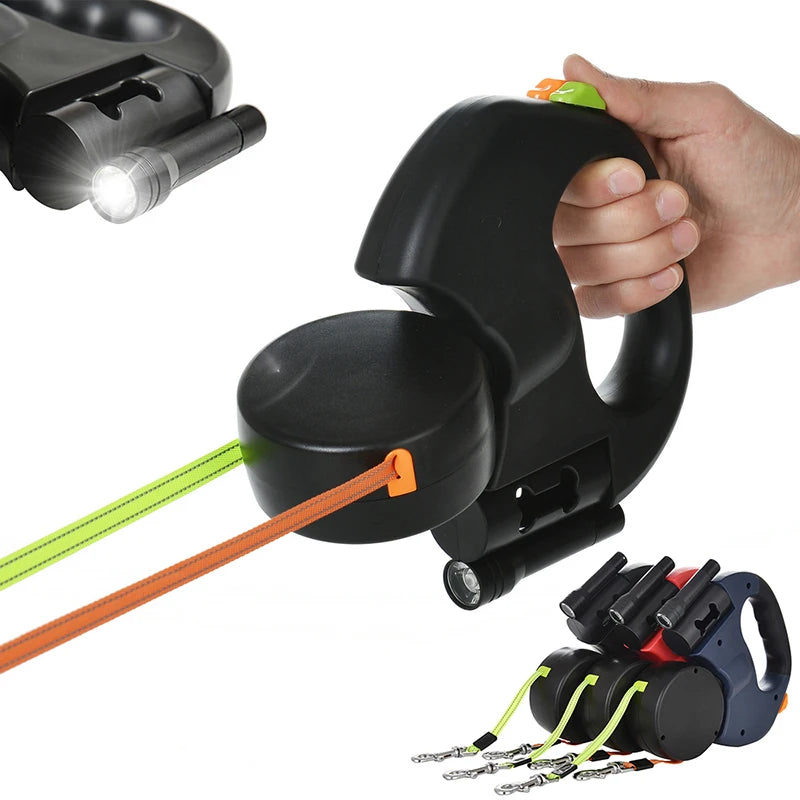 Dachshund Double Retractable Leash™ | Tangle-Free Walks for Two Dachshunds