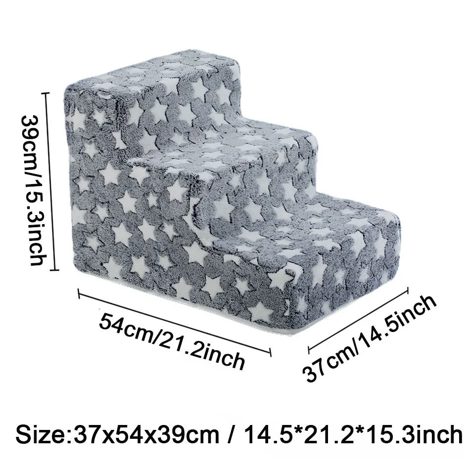 Orthopedic Foam Dog Stairs for Dachshunds | Soft Pet Steps for Beds, Sofas & Easy Joint Support
