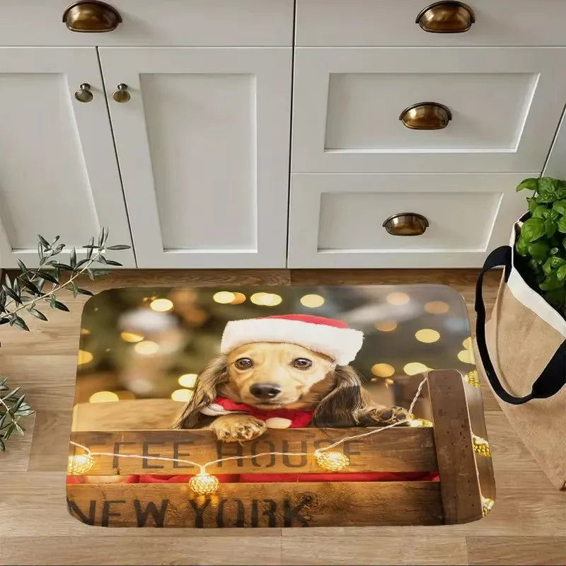 Dachshund Welcome Mat – Non-Slip Indoor Rug for Entryway, Kitchen & Living Room