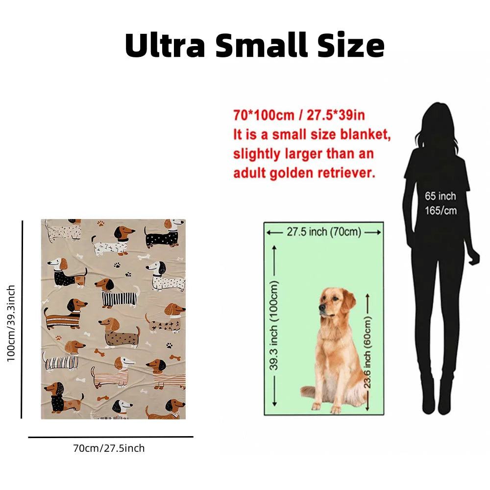 Dachshund Snuggle Blanket™ – Ultra-Soft Flannel Throw for Sausage Dog Lovers