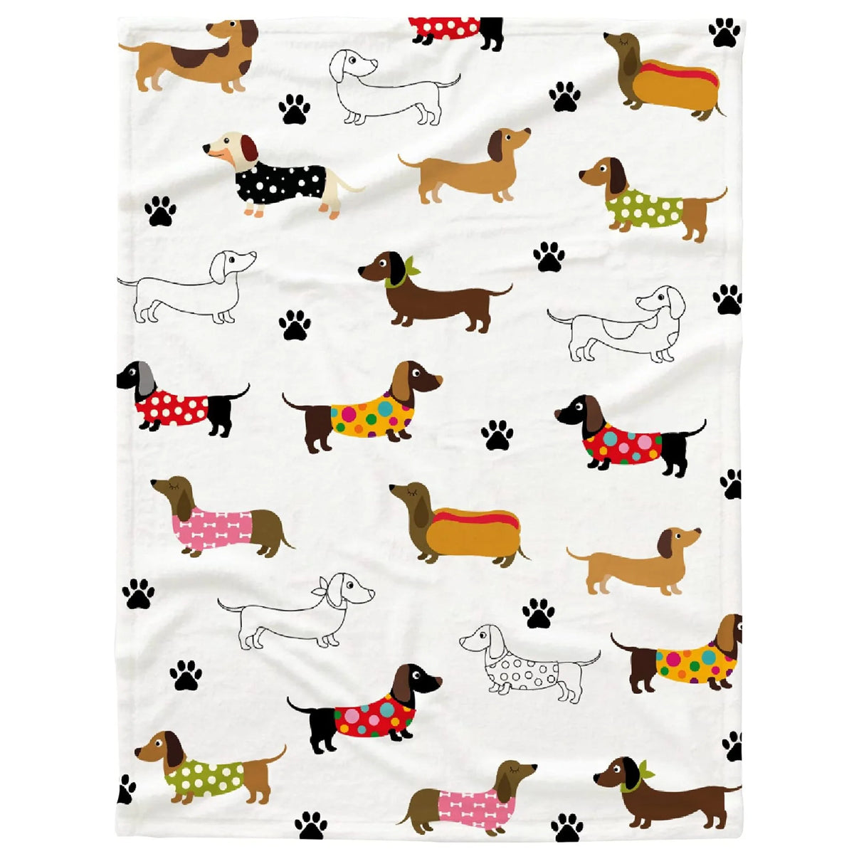 Dachshund Cuddle Blanket™ – Ultra-Soft Flannel Throw for Sausage Dog Lovers