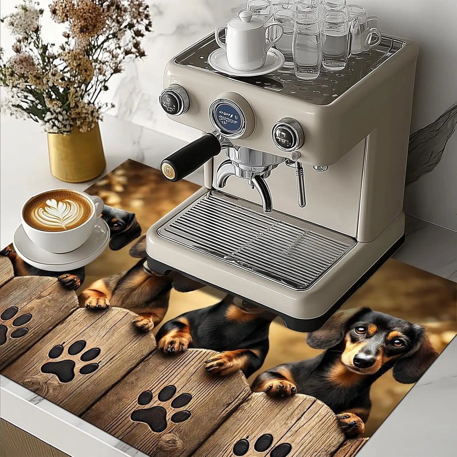 Dachshund Stove Cover Protector™ | Heat Resistant Glass Cooktop Mat