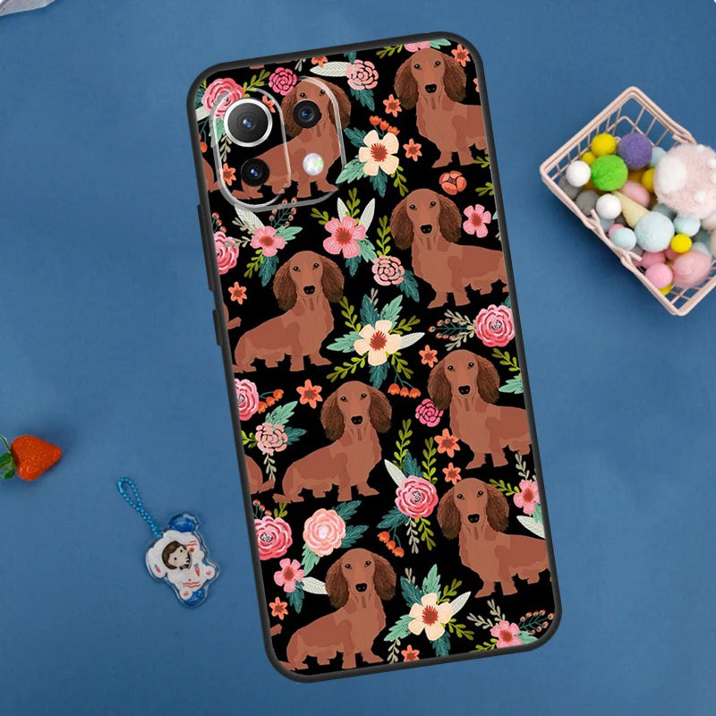 Dachshund Xiaomi Phone Case – Shockproof Soft TPU Cover for Dachshund Lovers