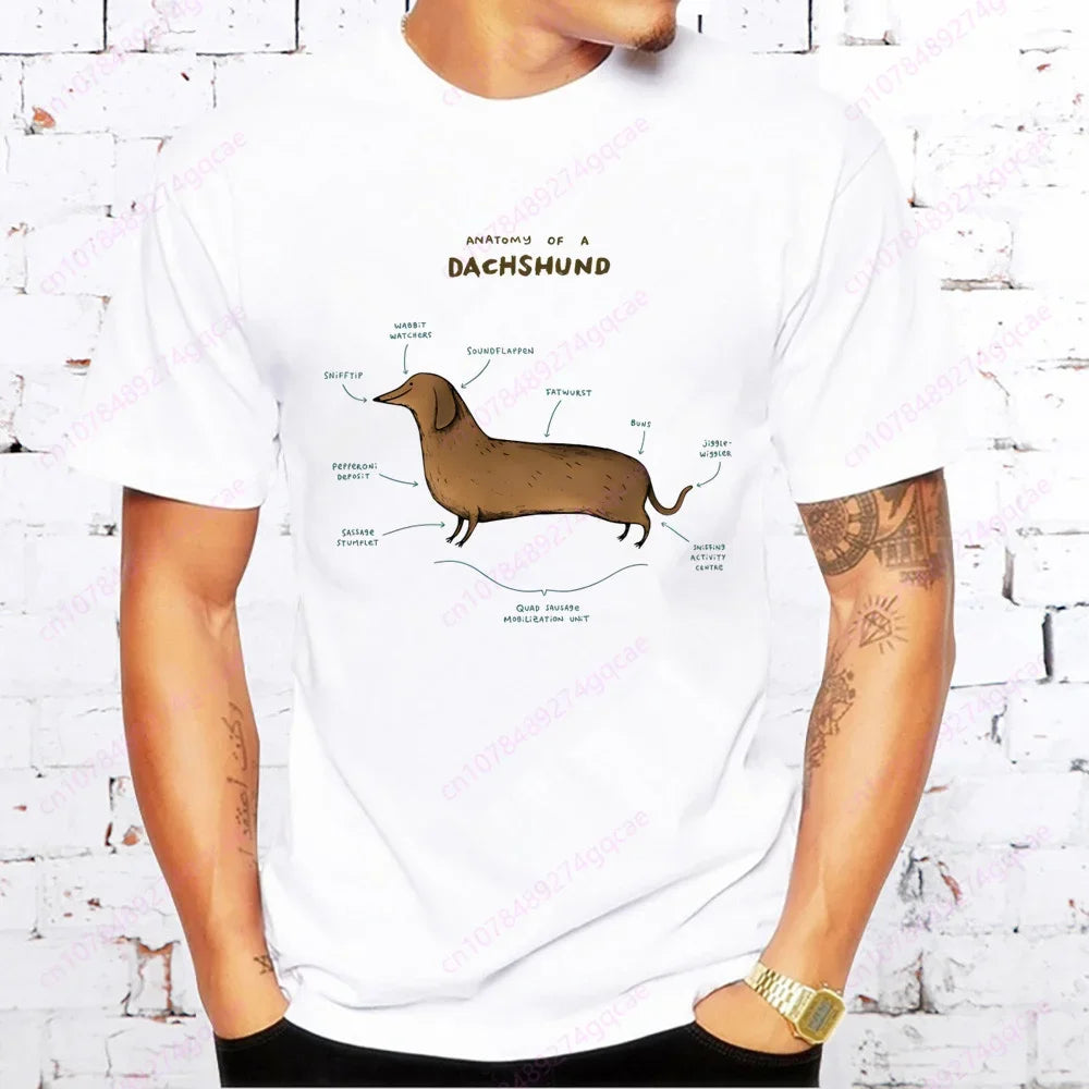 Dachshund Men’s Casual Tee™ | Funny Sausage Dog Printed T-Shirt