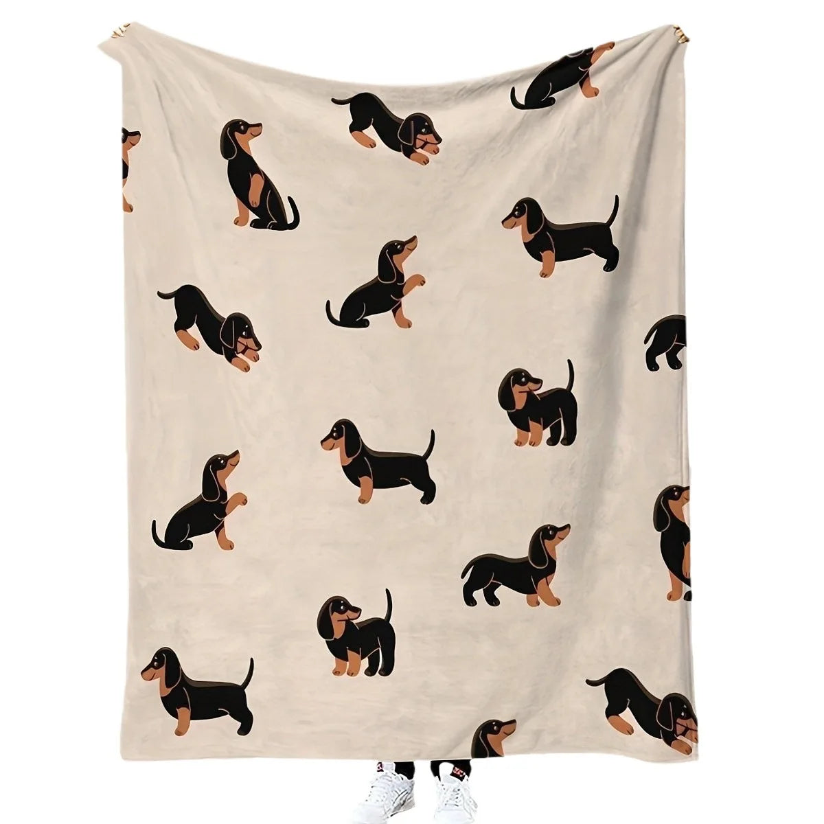 Dachshund Cuddle Blanket™ – Ultra-Soft Flannel Throw for Sausage Dog Lovers