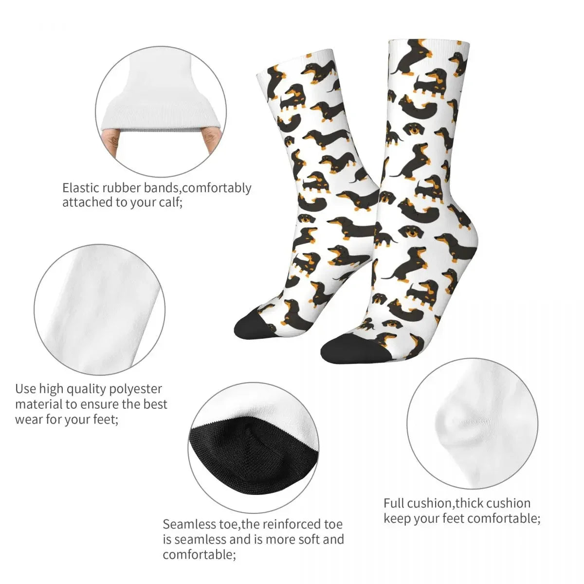 Dachshund Comfort Socks™ | Fun Everyday Socks for Sausage Dog Lovers