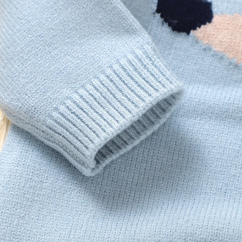 Dachshund Baby Romper – Soft Knitted Long Sleeve Outfit for Little Sausage Dog Lovers