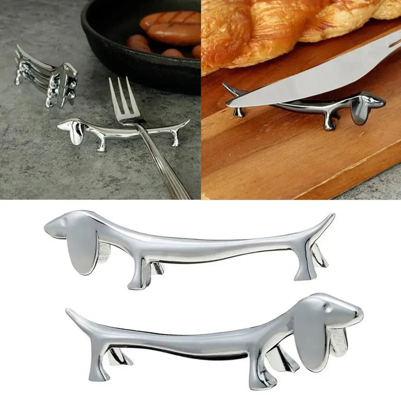 Dachshund Chopstick Holder™ | Cute Stainless Steel Table Rest Set