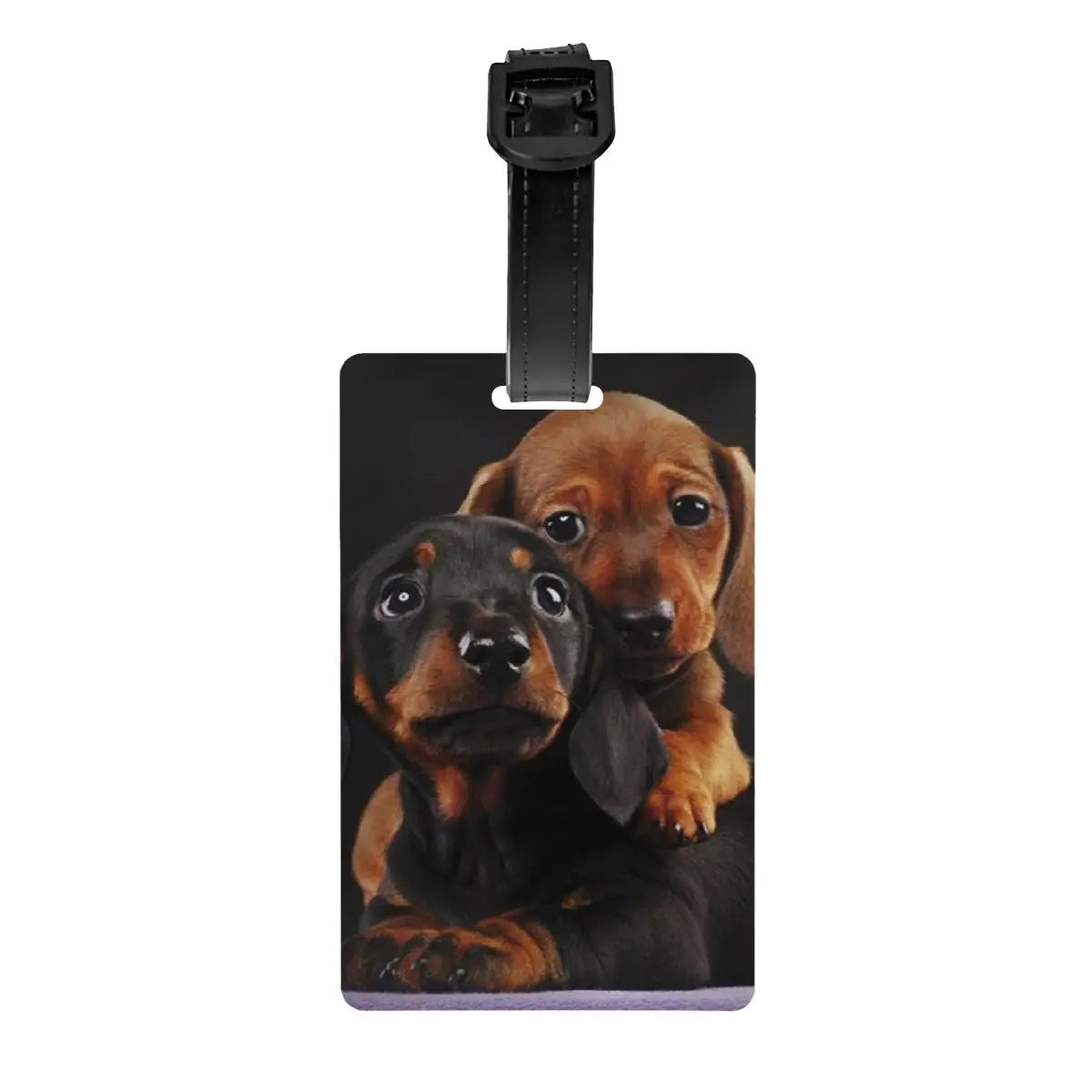 Personalized Dachshund Luggage Tag – Custom Travel ID Tag for Suitcases, Backpacks & Carry-On Bags