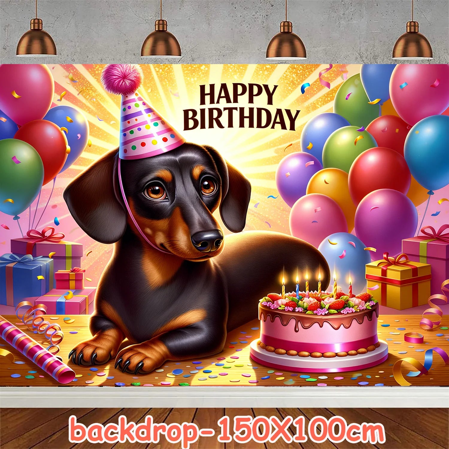 Ultimate Dachshund Birthday Party Kit – Balloons, Cake Toppers & Decorations for Sausage Dog Lovers