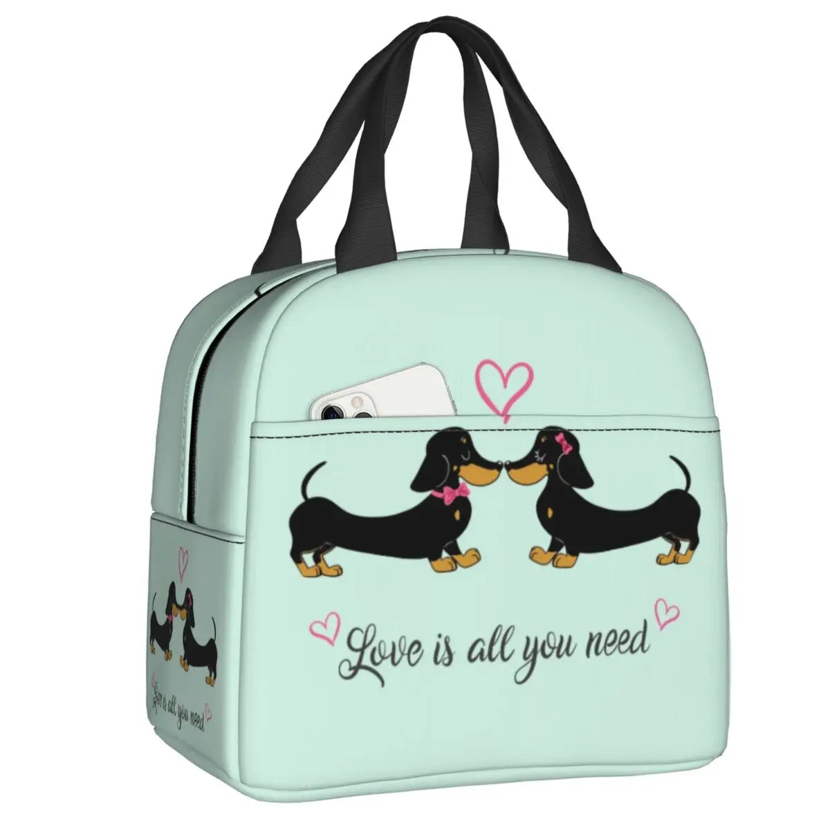 DoxieLunch™ Insulated Lunch Tote – The Perfect Lunch Bag for Dachshund Lovers