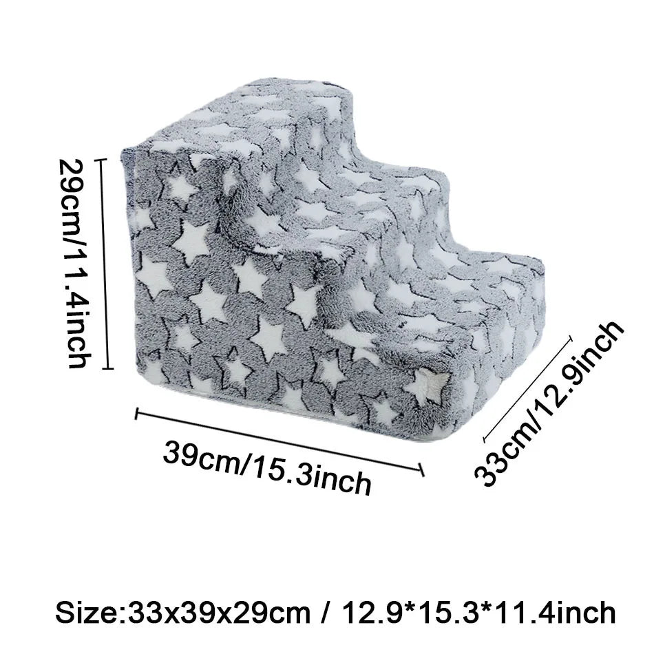 Orthopedic Foam Dog Stairs for Dachshunds | Soft Pet Steps for Beds, Sofas & Easy Joint Support