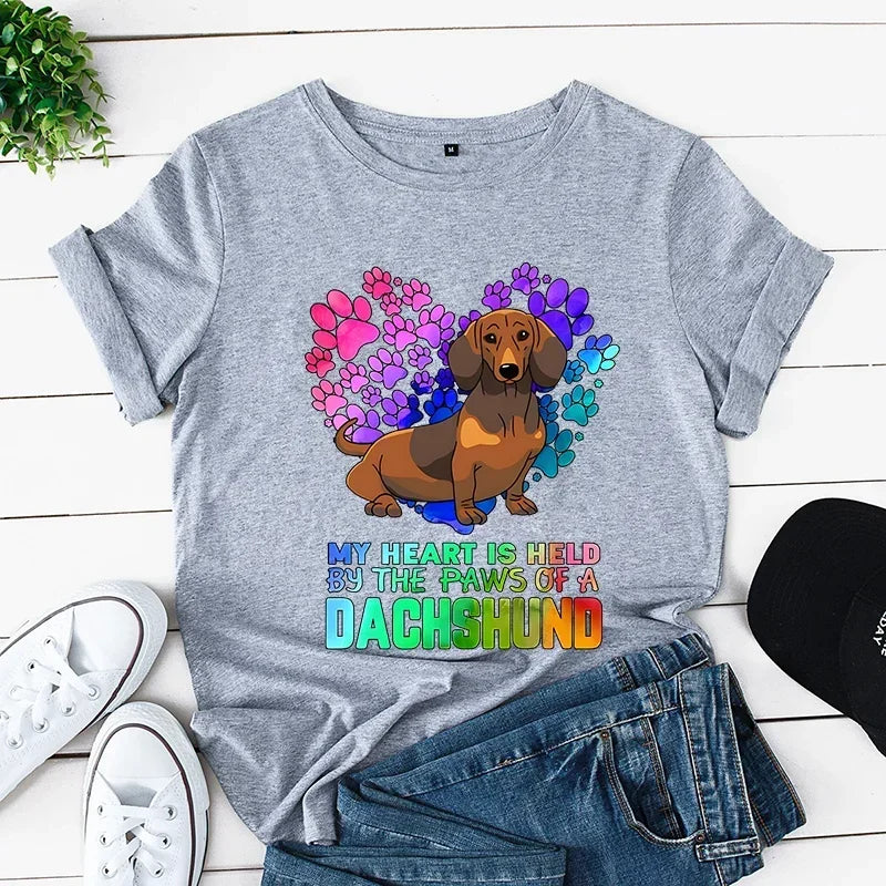 Dachshund Mom Oversized T-Shirt – Soft & Comfortable Tee for Proud Dachshund Lovers