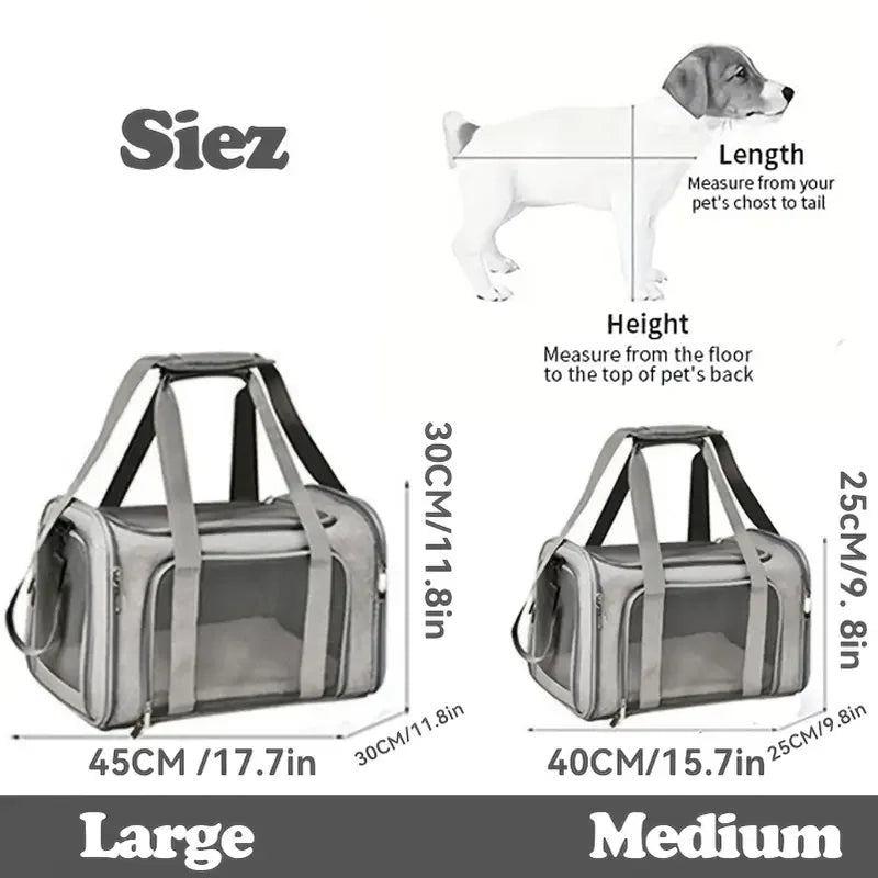 DachPack™ – Airline-Approved Travel Carrier for Dachshunds with Breathable Mesh & Foldable Design