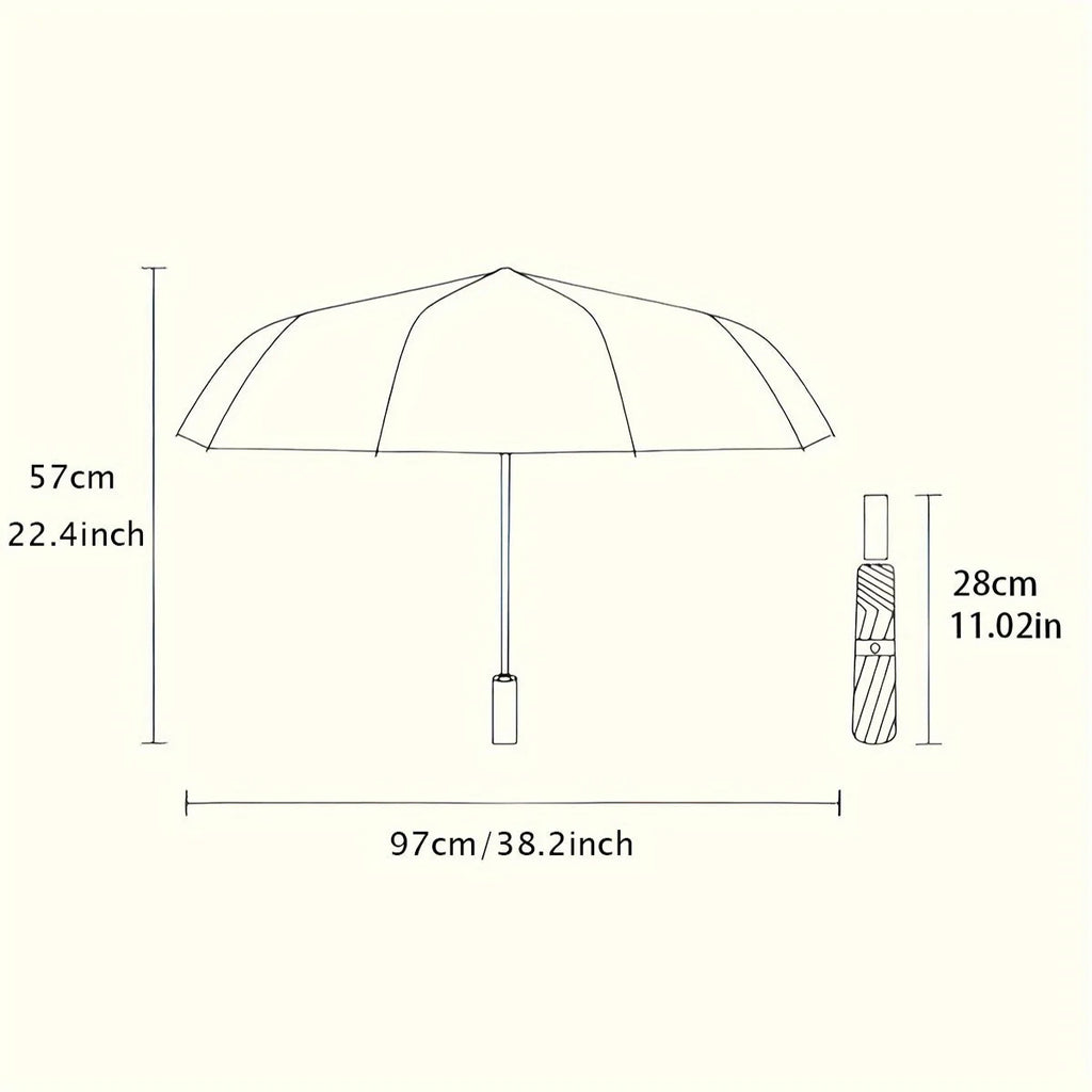 Dachshund Automatic Folding Umbrella – Windproof, UV Protection & Compact Travel Design