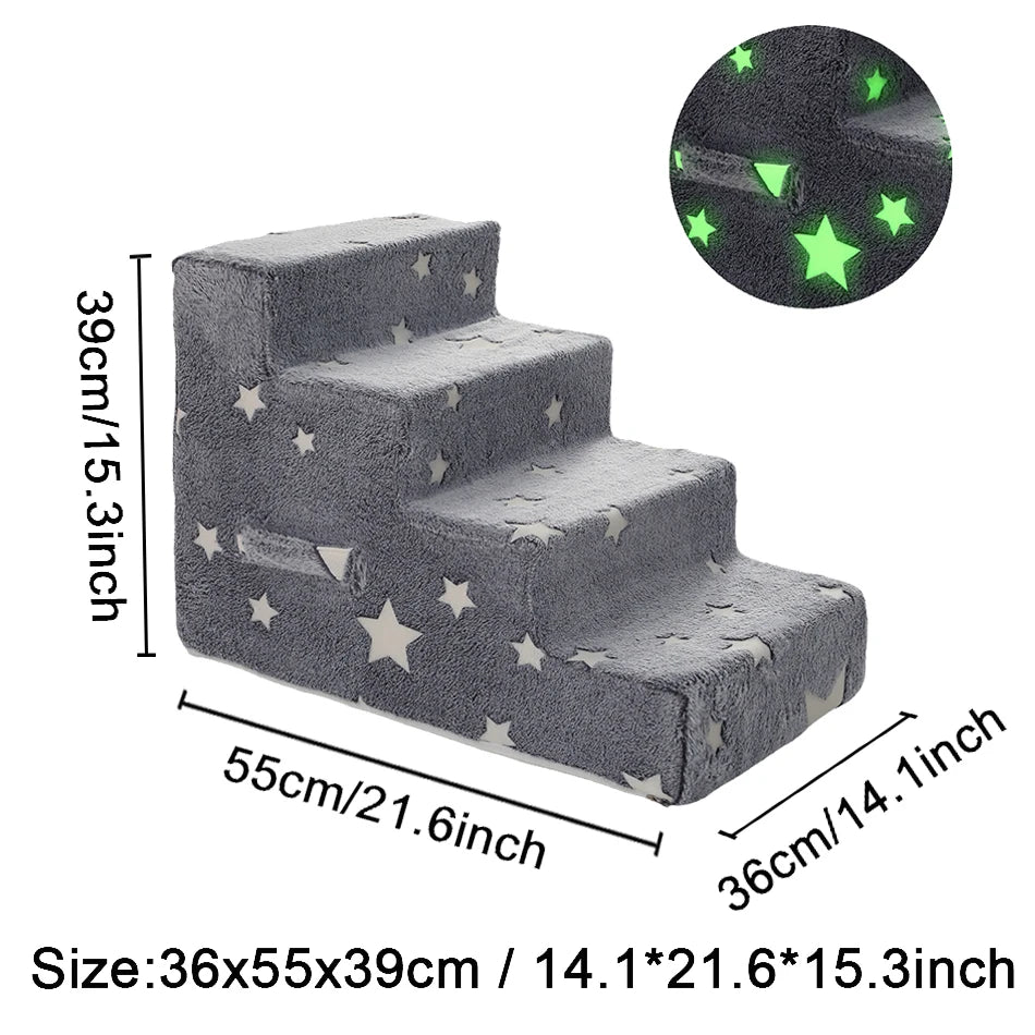 Orthopedic Foam Dog Stairs for Dachshunds | Soft Pet Steps for Beds, Sofas & Easy Joint Support