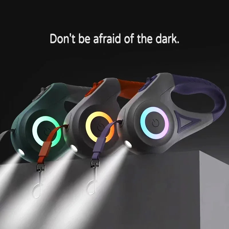 Dachshund LED Retractable Leash™ | Light-Up Control for Safer Night Walks