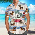 Dachshund Summer Button Shirt™ | Premium 3D Print Dog Lover Hawaiian Style Shirt