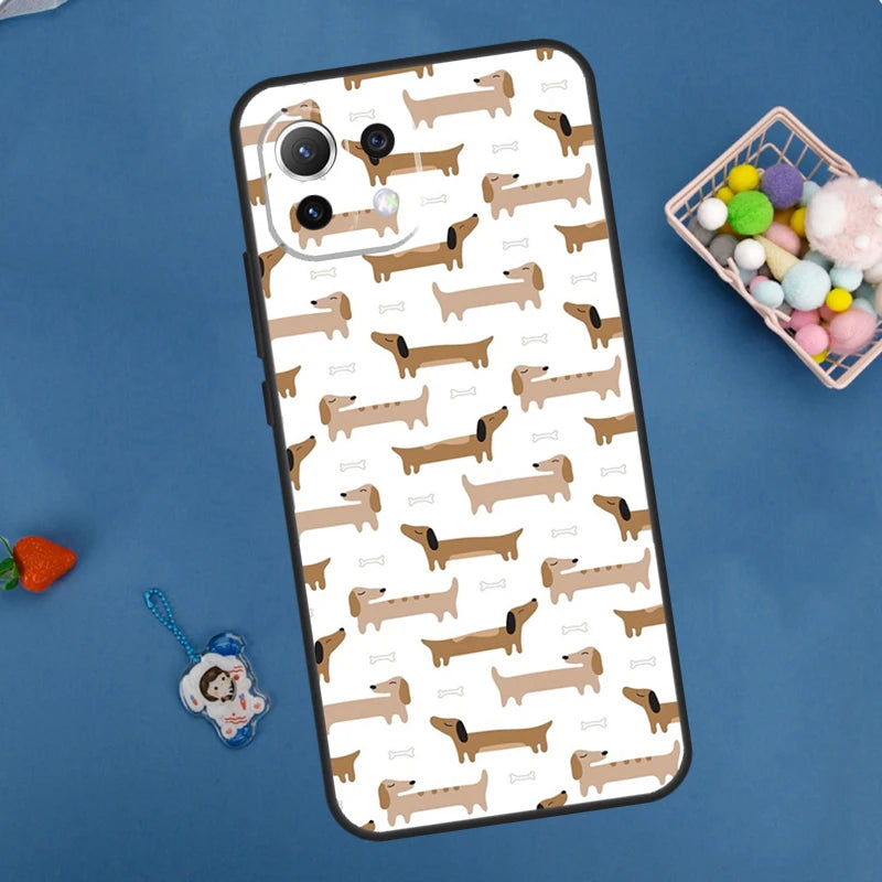 Dachshund Xiaomi Phone Case – Shockproof Soft TPU Cover for Dachshund Lovers