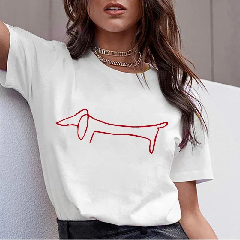 Dachshund Cute Tee™ | Kawaii Sausage Dog T-Shirt for Women